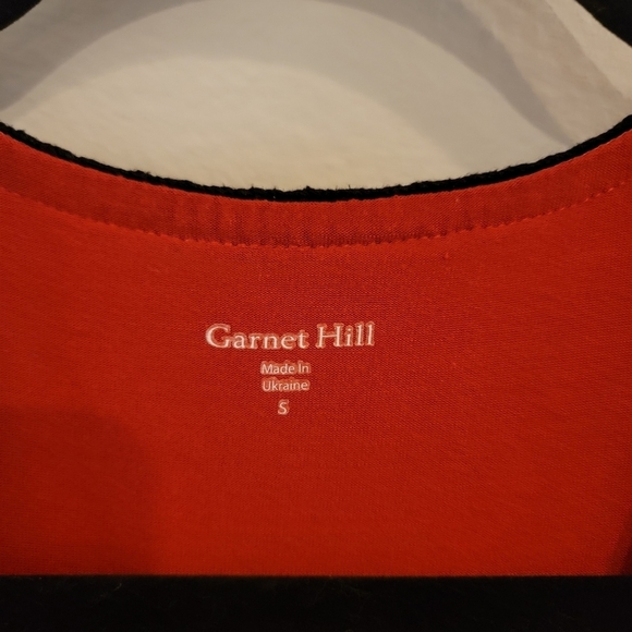 Garnet Hill Rust Dress with Black Trim - Picture 2 of 16